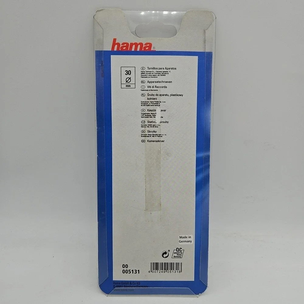 Hama Camera‎ Screws 15mm 5 Pieces Brand New Made In Germany